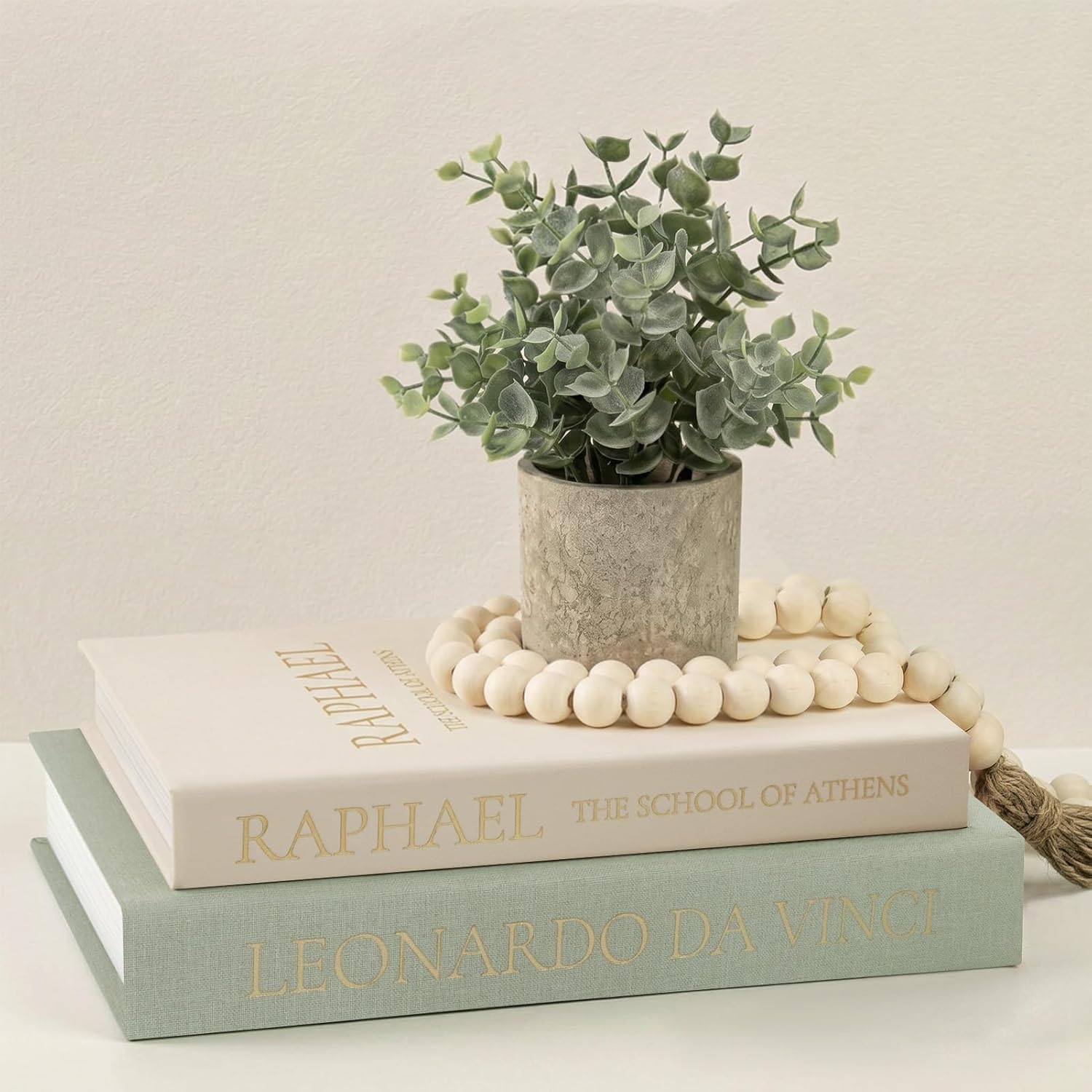 Linen Beige Storage Basket — Set of 2 — Beige-Gray