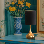 Linen Luxe Metal Nightstand Lamp — 17.3" - View 3