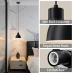 Black Pendant Light - View 4