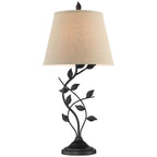 Farmhouse Fabric Table Lamp — 31"