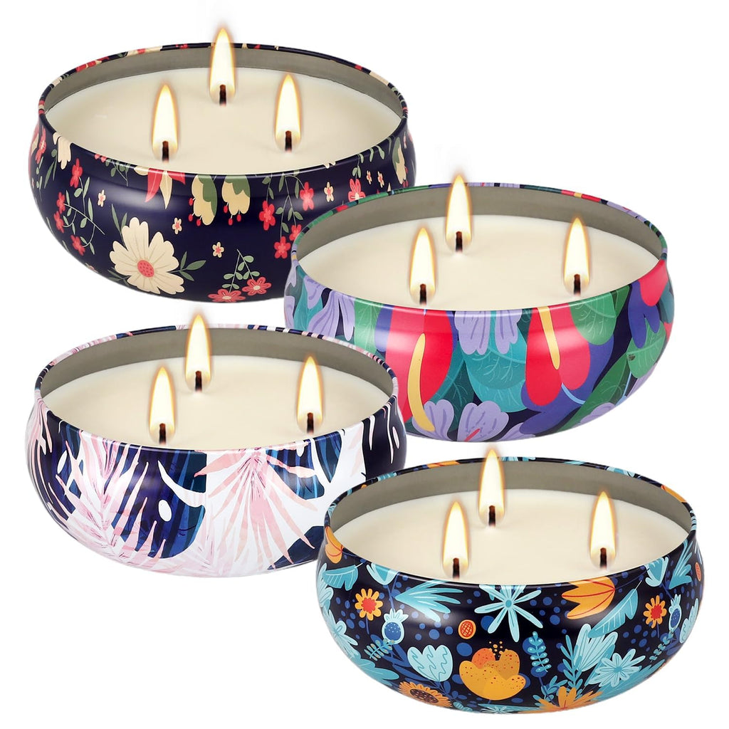 Soy Wax Black Scented Candle — 4x13