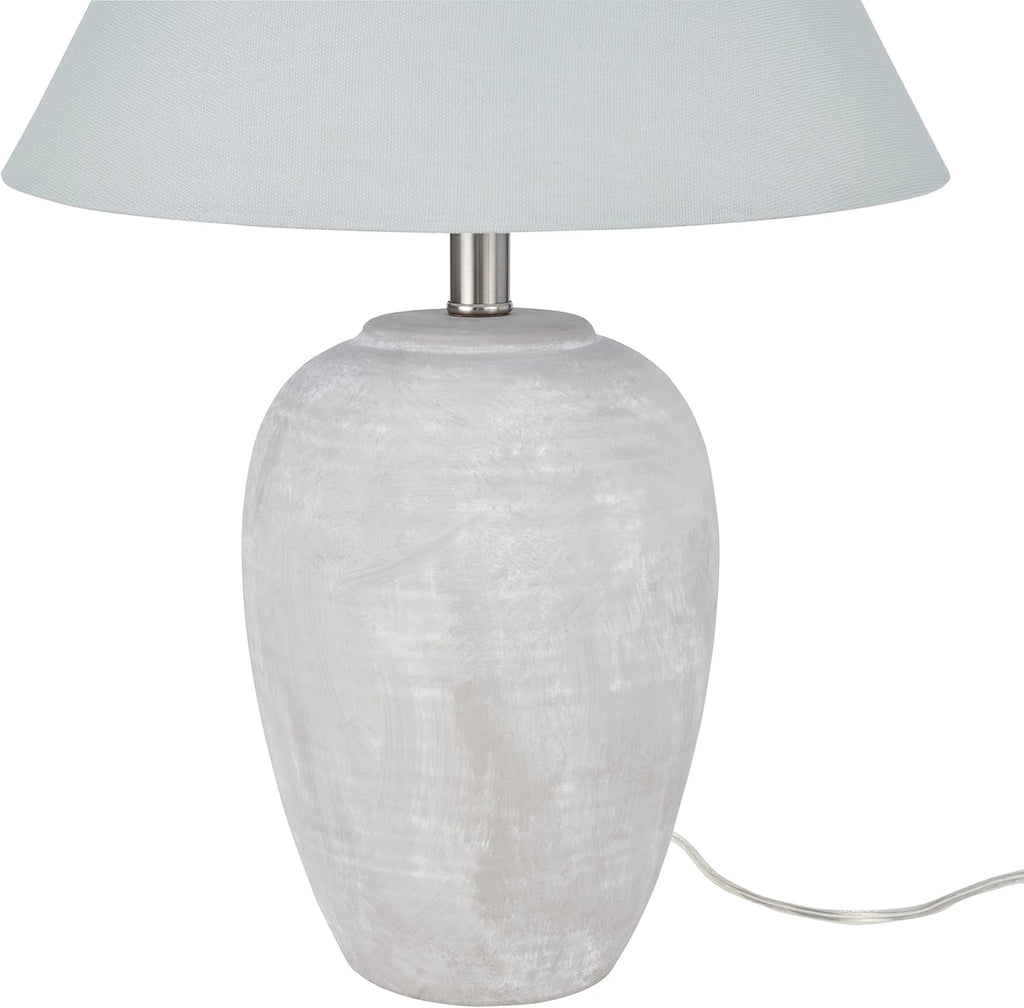 Vintage Farmhouse Beige Table Lamp — 23" - View 4
