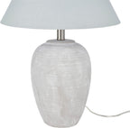 Vintage Farmhouse Beige Table Lamp — 23" - View 4