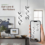 Dimmable Modern Black Pendant Light - View 5