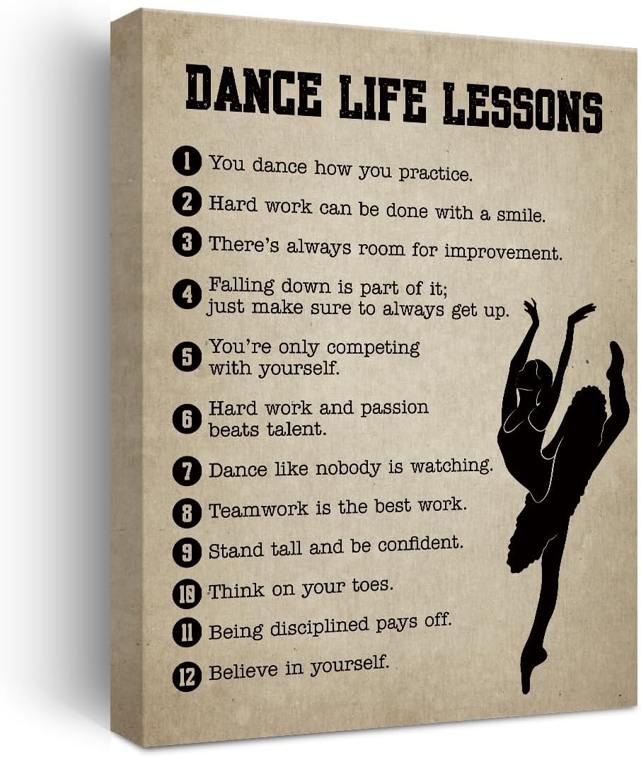 Framed Metal Canvas Wall Art — Dance