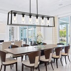 Farmhouse Black Chandelier — 6-Light - View 2