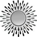 Beveled Luxe Black Wall Mirror — 23.50" — Mirror