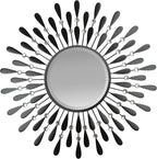Beveled Luxe Black Wall Mirror — 23.50" — Mirror