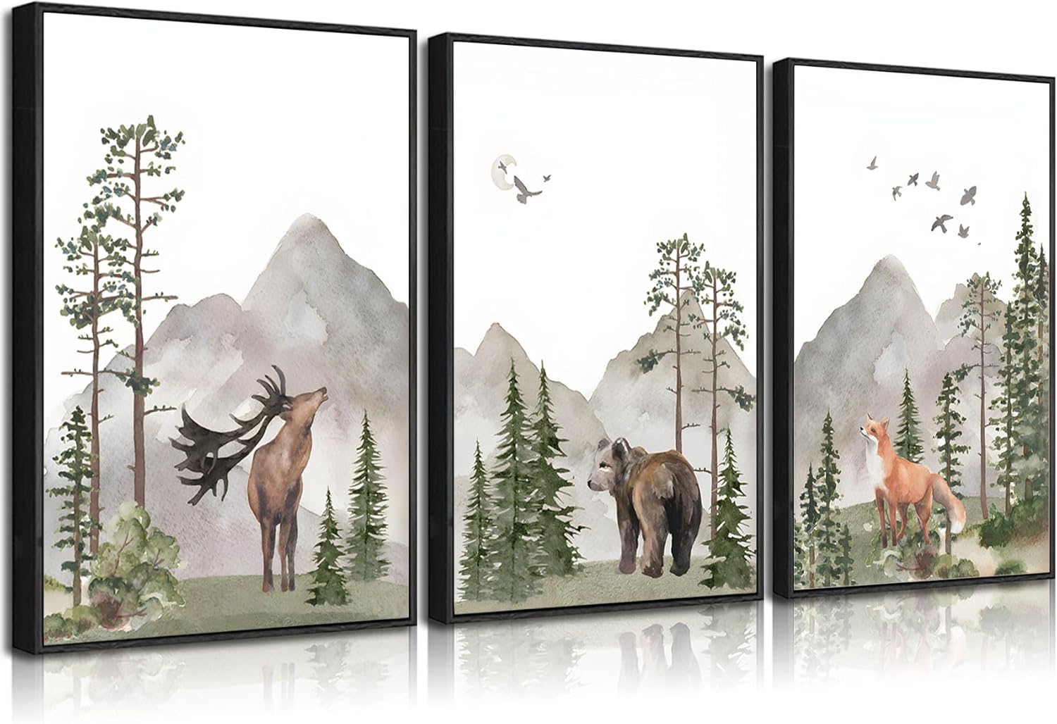 Framed Wood Canvas Wall Art — 12x16 — 24L" x 16W"