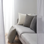Boho Beige Throw Pillow Cover — 24" - View 3