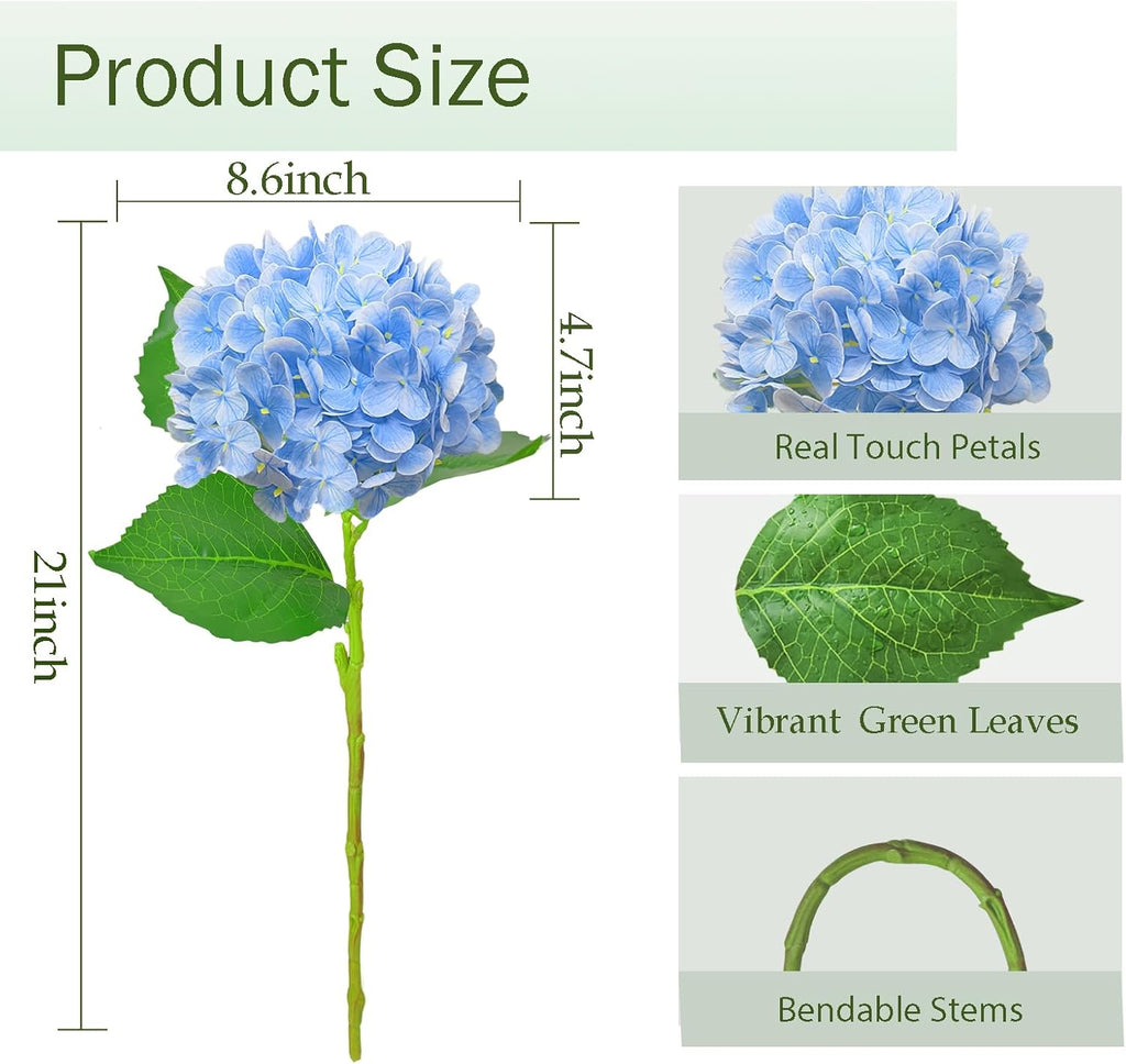 Blue Artificial Flowers — 21" - View 4