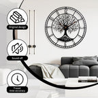 Battery Operated Mid-Century Metal Wall Clock — 24" - View 2