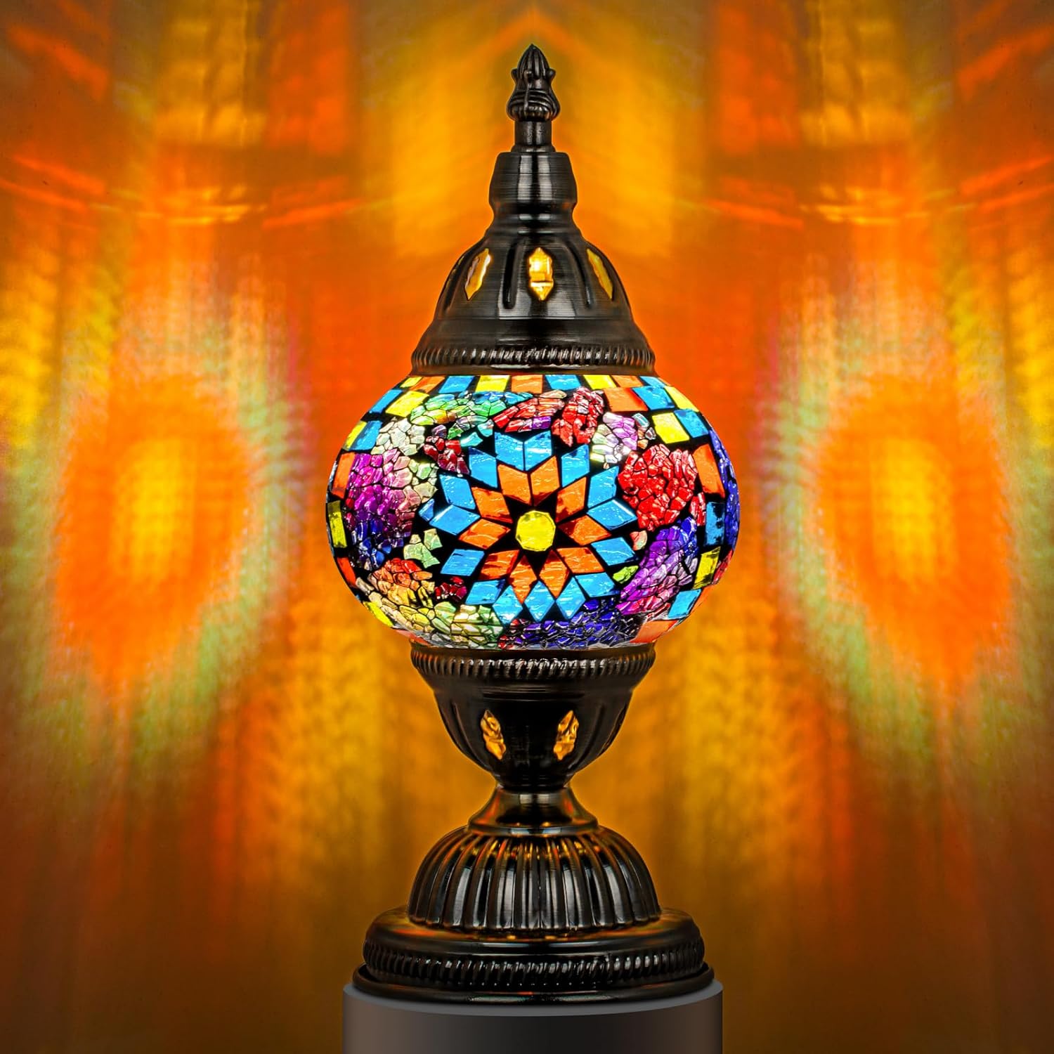 Blue Table Lamp — Colorful1