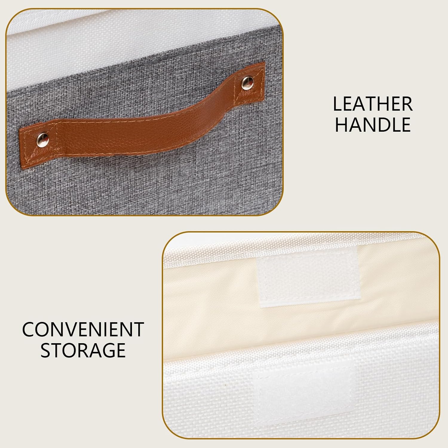 Linen Beige Basket — 15.0" - View 7