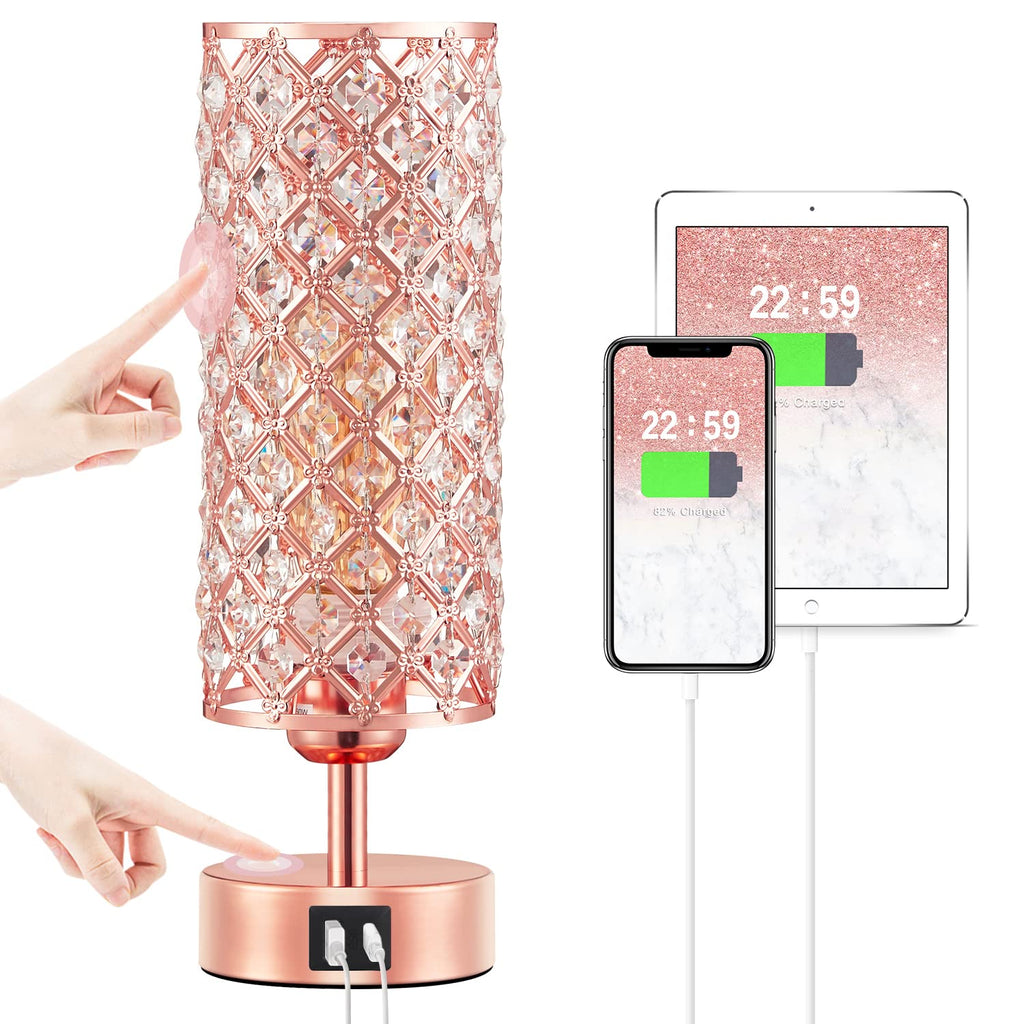 Dimmable Luxe Black Bedside Lamp
