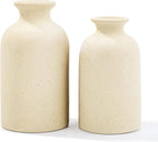 Boho Beige Vase Set — Beige Black