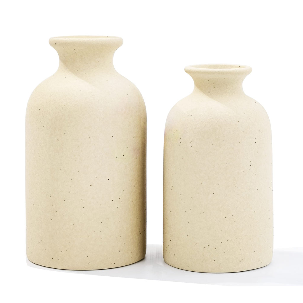 Boho Beige Vase Set