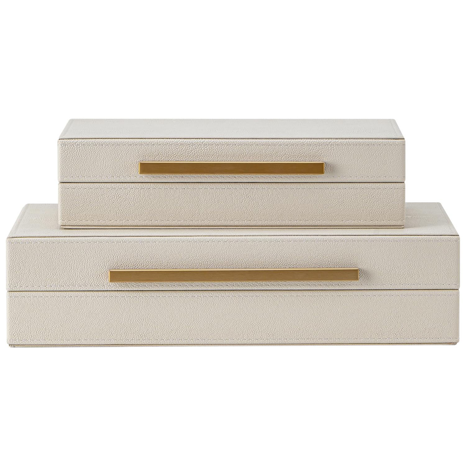 Luxe Beige Storage Basket — Set of 2