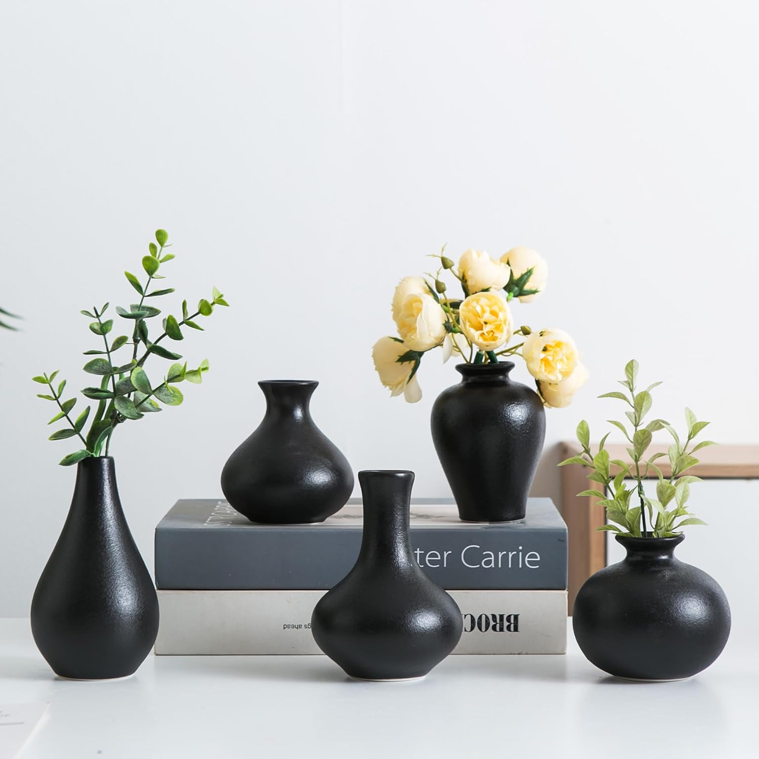 Boho Black Vase Set — Set of 11 — D-blacksmall Vase Set of 5