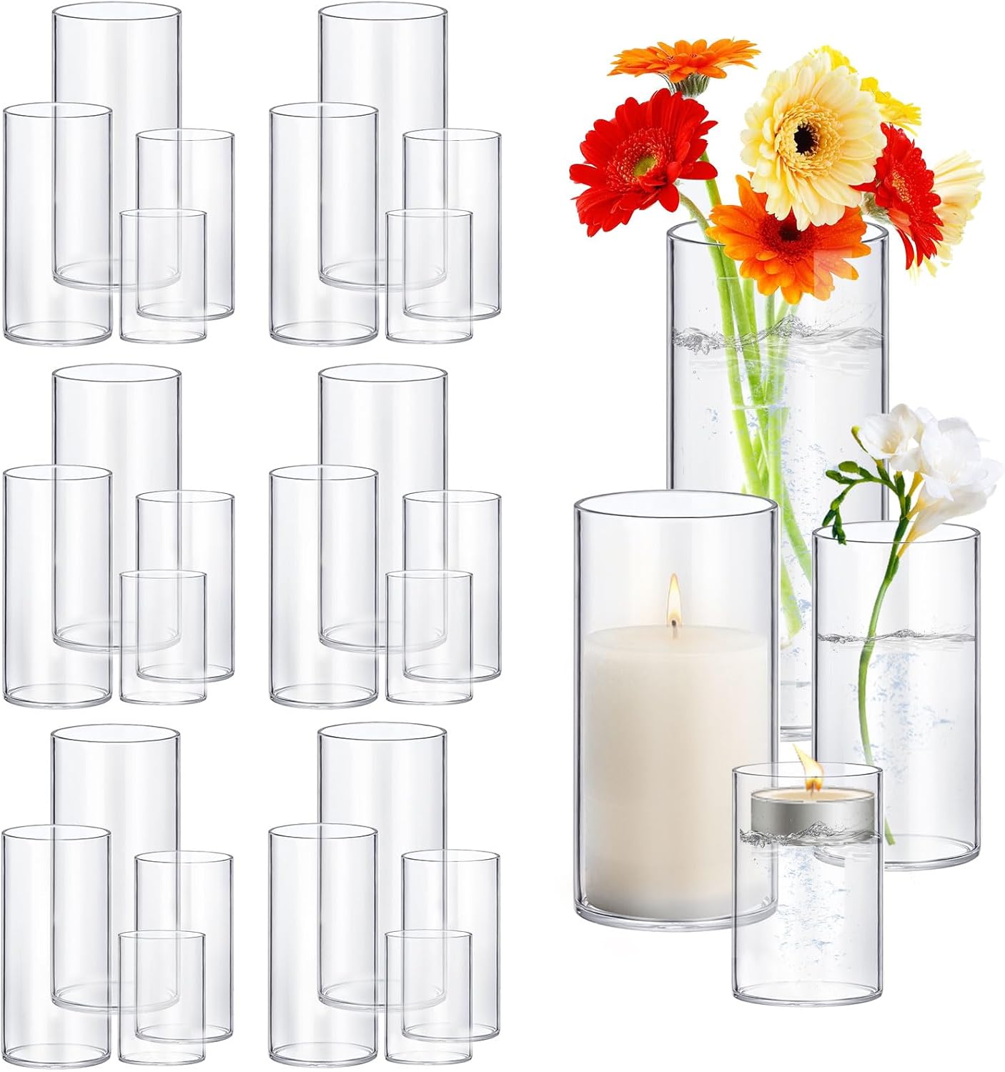 Metal Candle — 10" — 24 Pack (4,6,9,12 Inch )