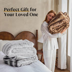 Luxe Brown Throw Pillow — 60" - View 8