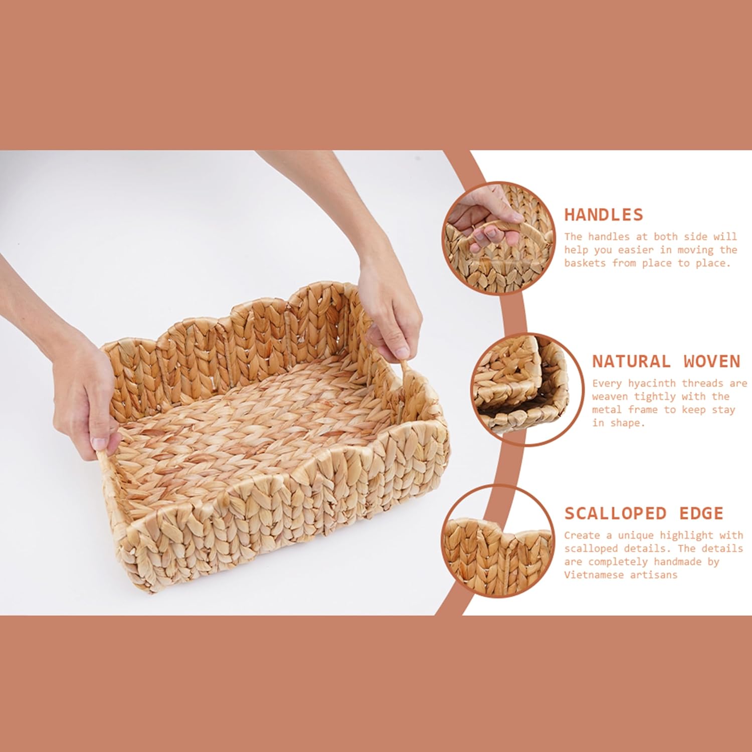 Boho Rattan Vase — Set of 2 - View 5