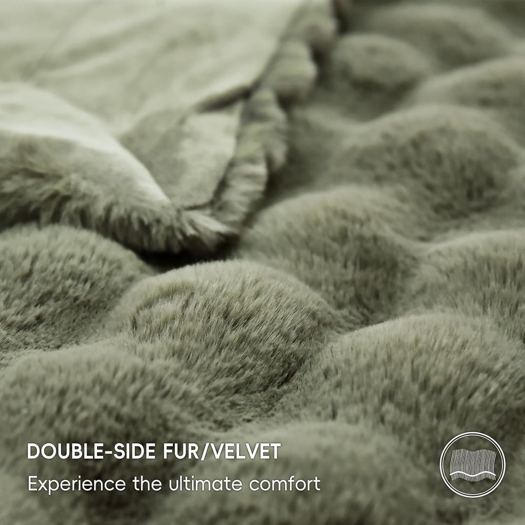Luxe Beige Throw Pillow — 50" - View 4