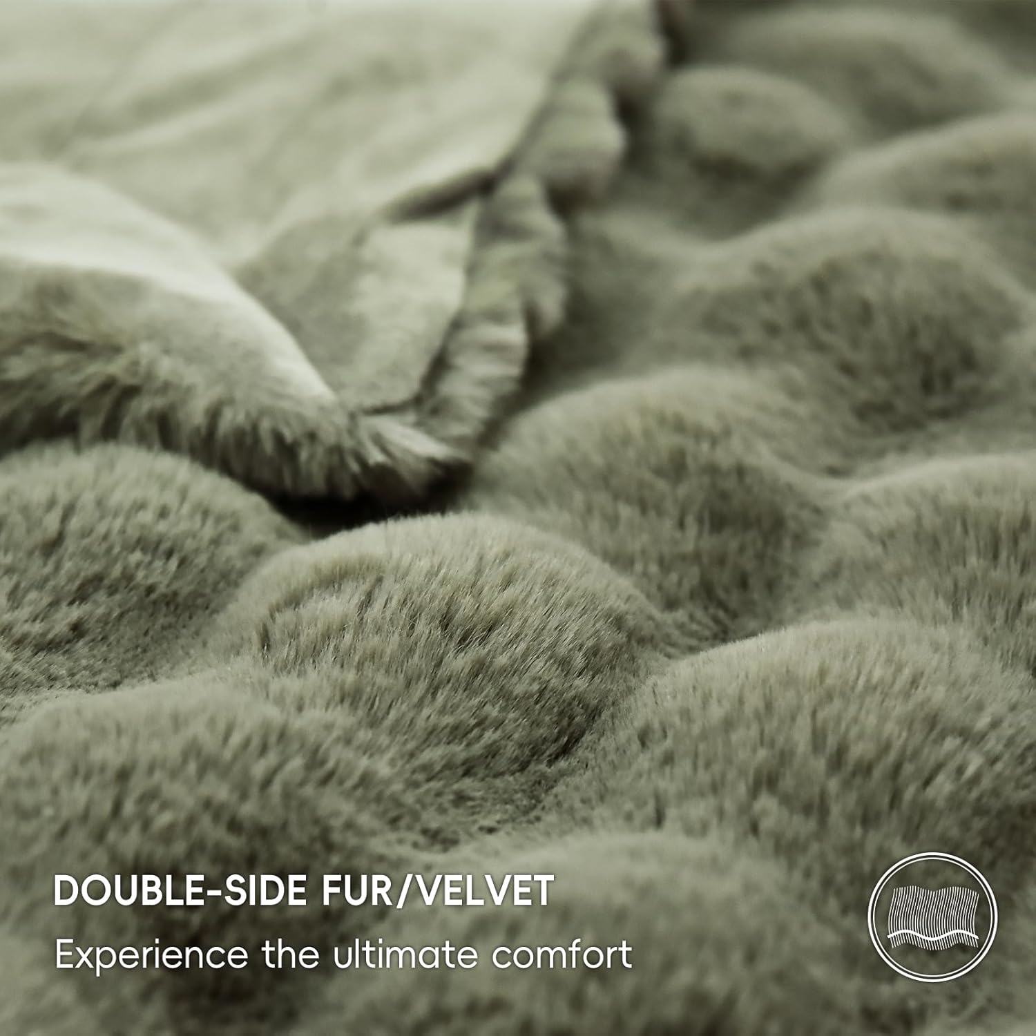 Luxe Beige Throw Pillow — 50" - View 4
