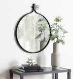 Framed Modern Black Wall Mirror — 28.5" - View 4