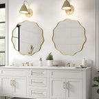 Luxe Black Round Mirror — 24" - View 2