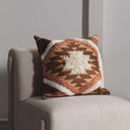 Lumbar Boho Beige Cushion Cover — 20" - View 3