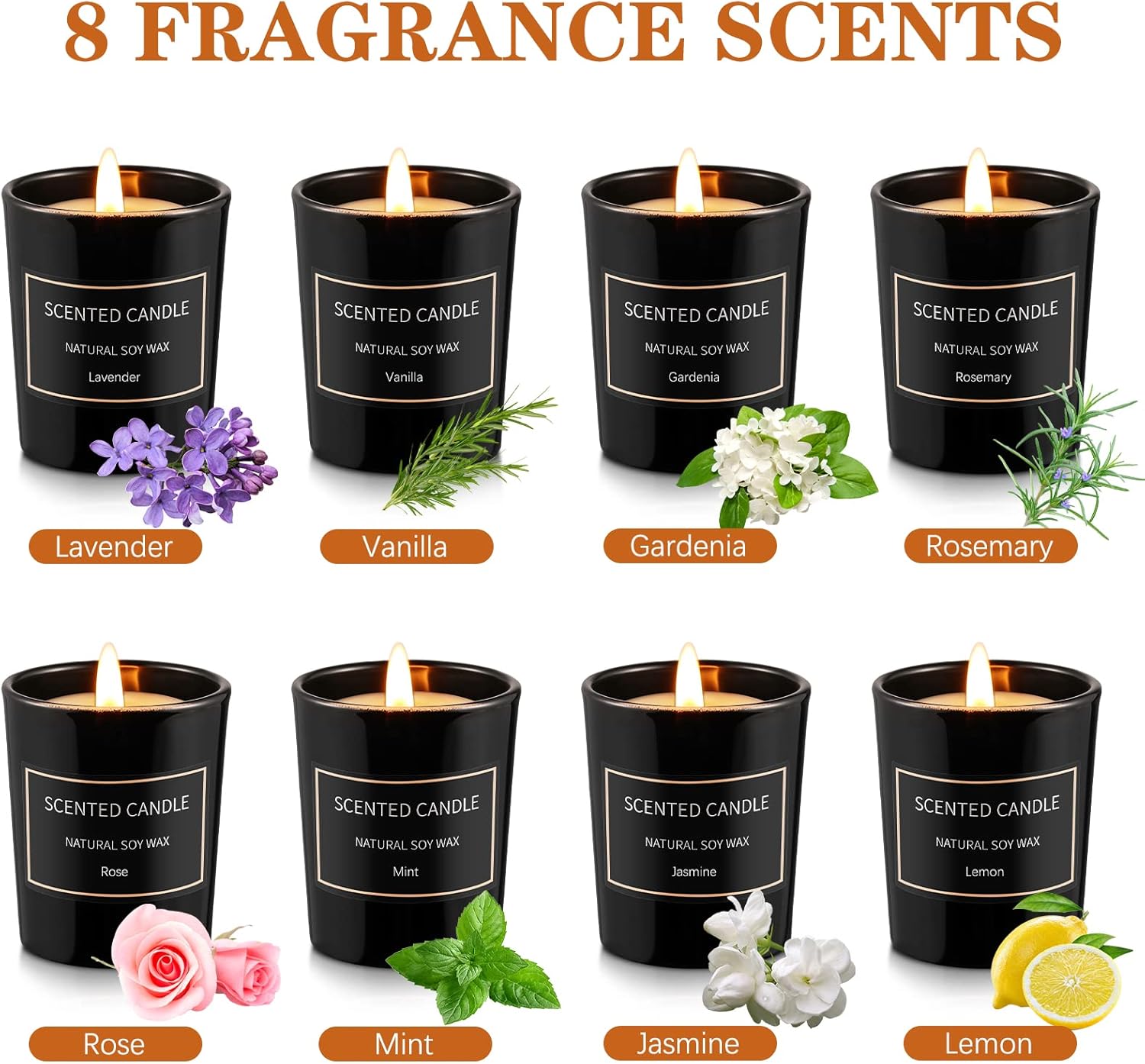 Scented Black Candle - View 2