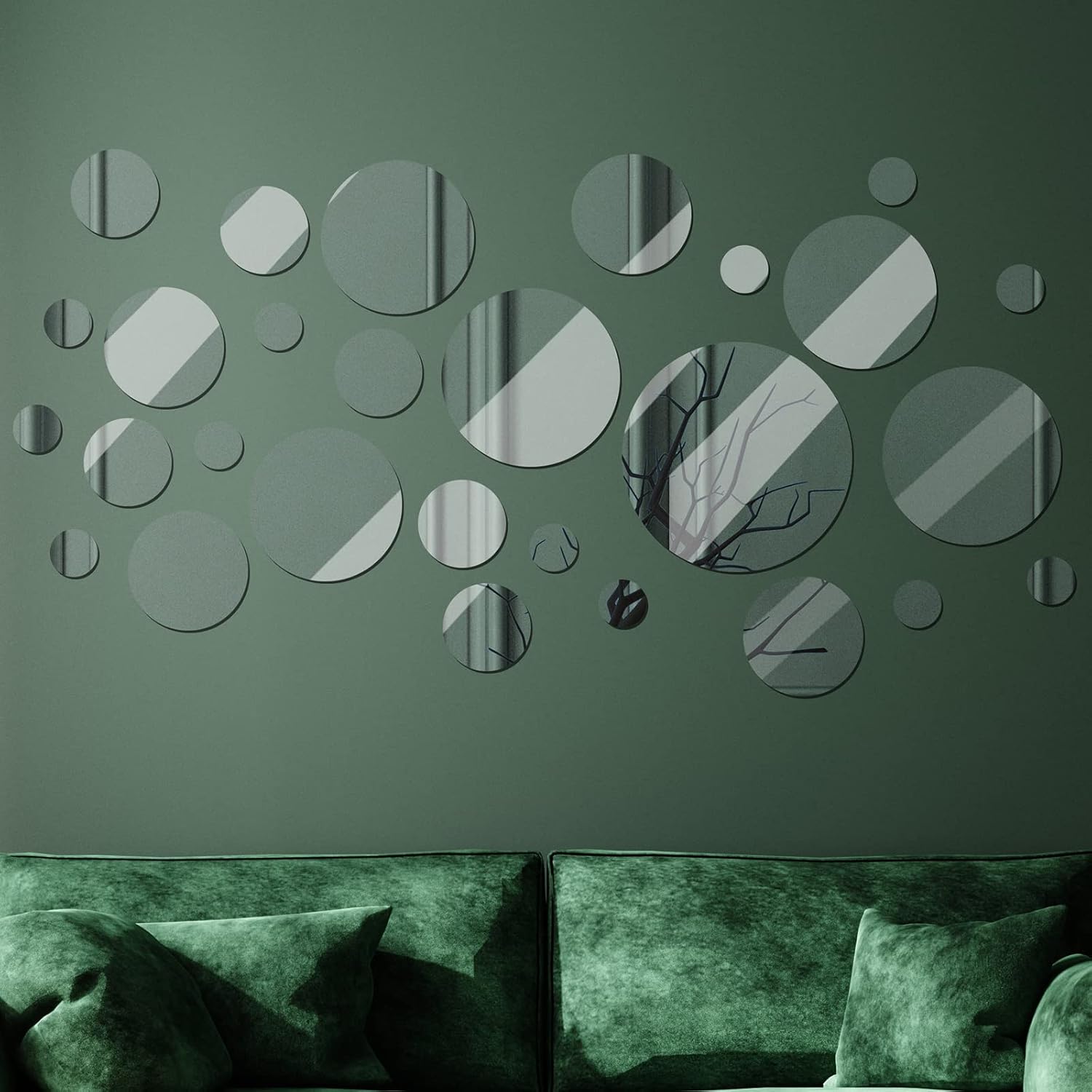 Round Glass Wall Mirror — 6" - View 6