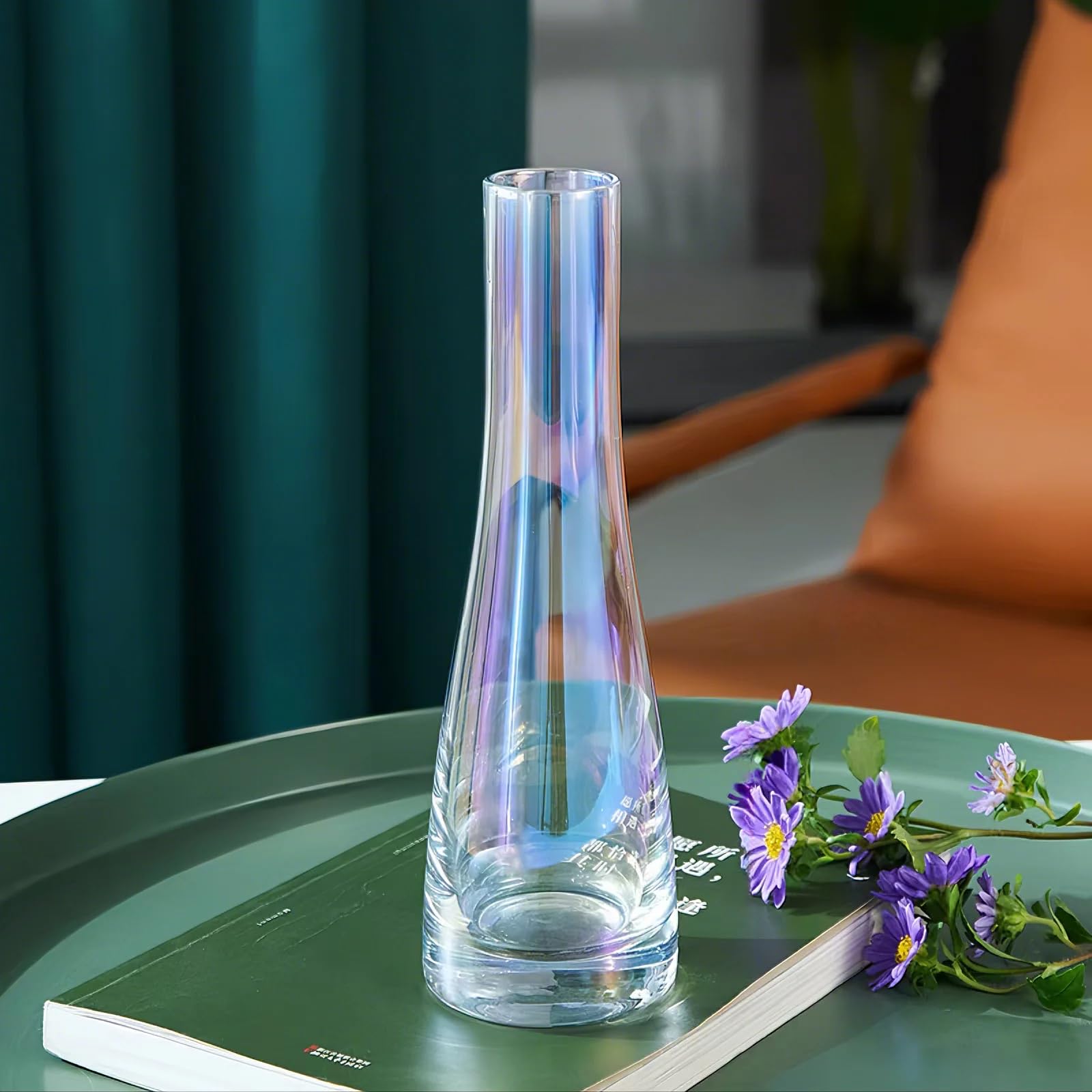 Glass Flower Vase — 8.3"