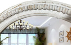 Round Farmhouse Wood Mirror — 24" - View 4