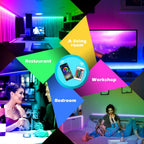 Color Changing Rattan LED Strip Lights - View 3