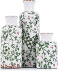 Farmhouse Beige Flower Vase — Green