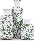 Farmhouse Beige Flower Vase — Green