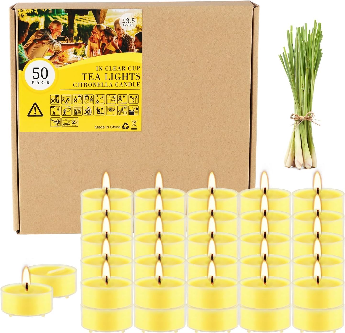 Soy Wax Metal Scented Candle — citronella