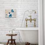 Framed Luxe Blue Wall Art — 16" - View 3