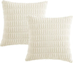 Boho Beige Throw Pillow Cover — 24" - View 7