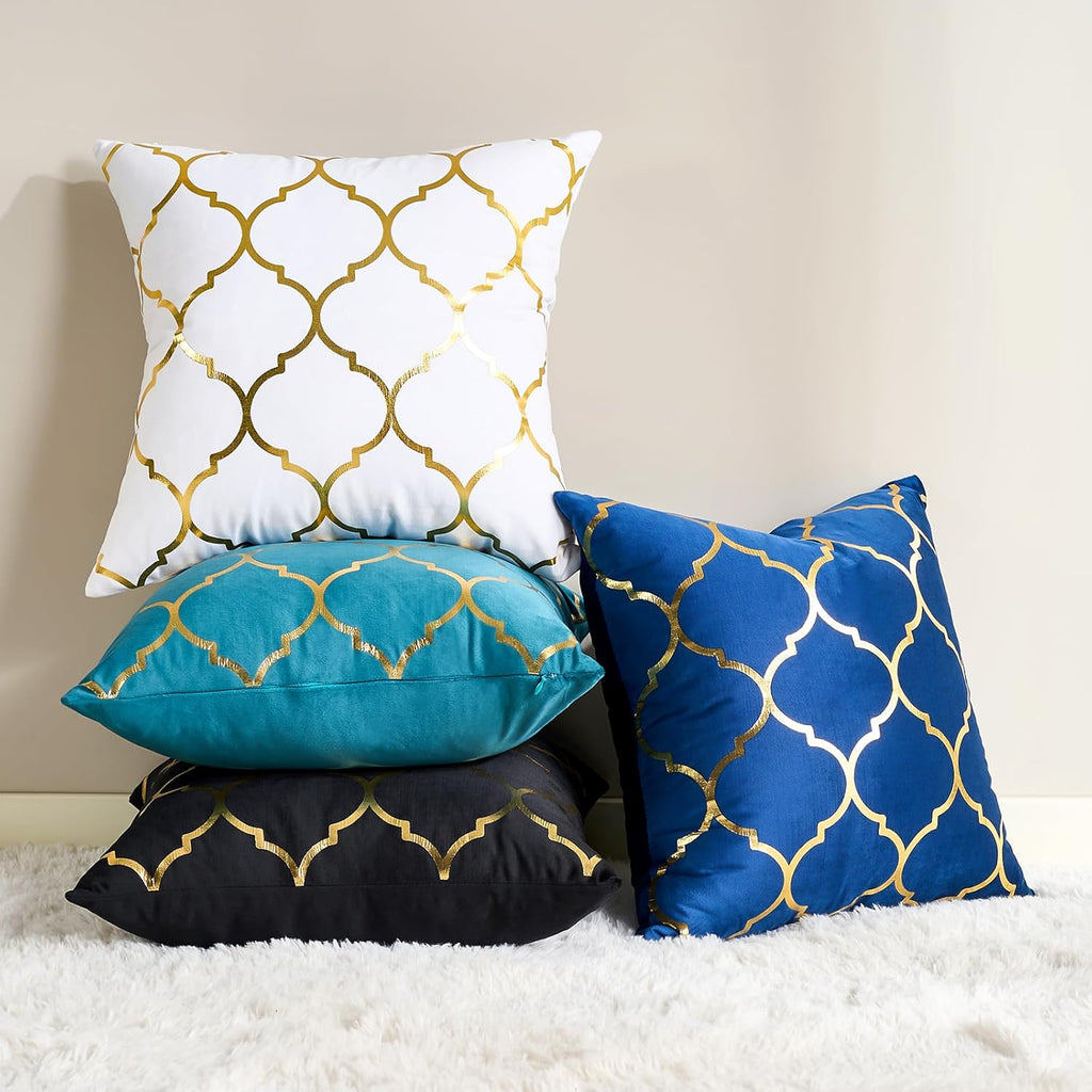 Velvet Boho Black Throw Pillow Cover — 20" - View 5
