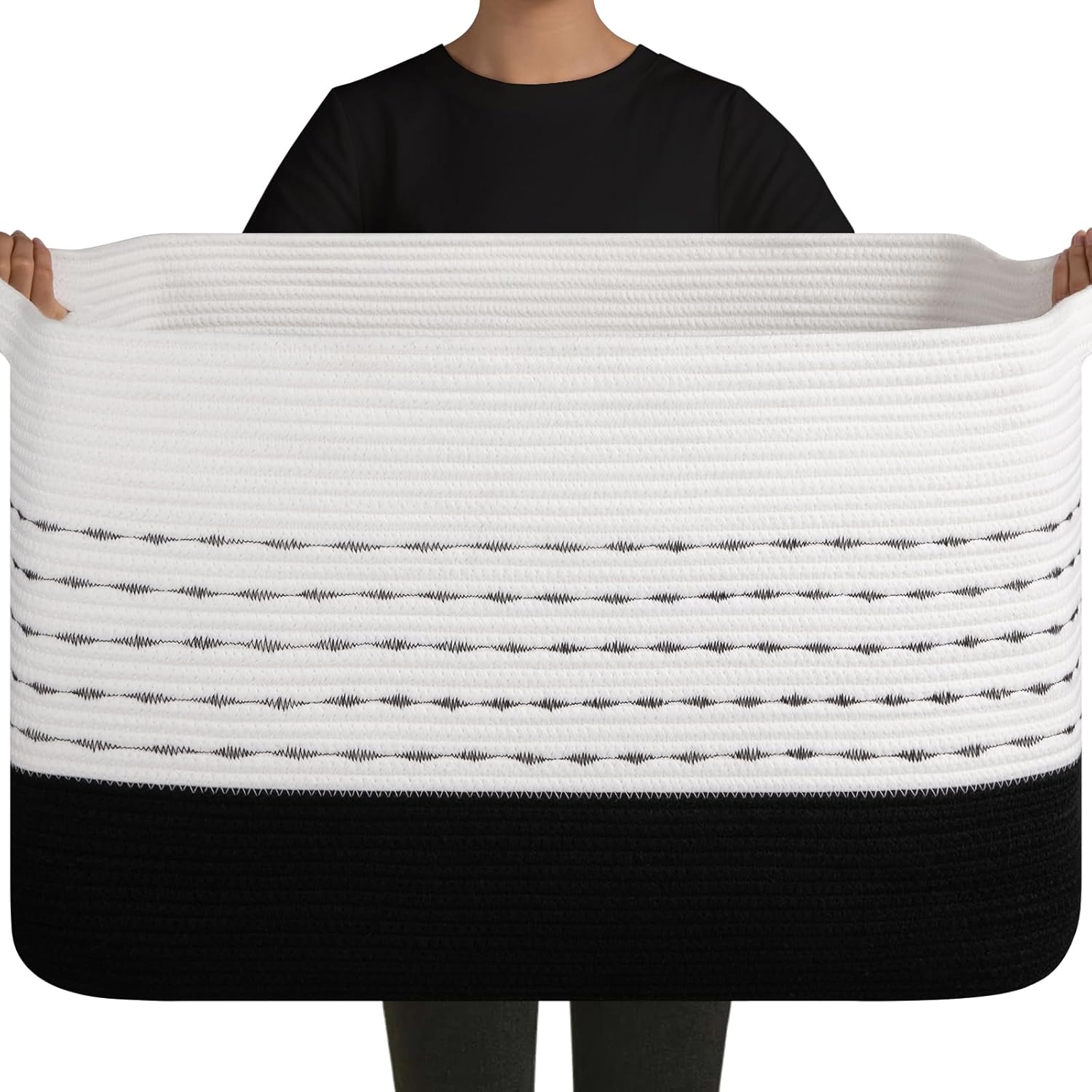 Boho Black Throw Pillow — Gradient Black