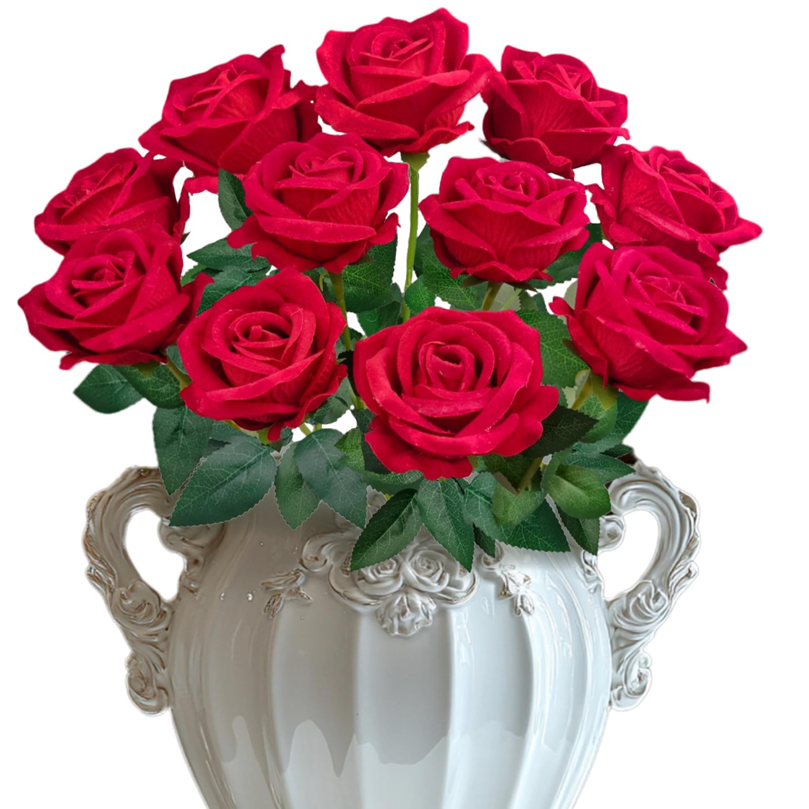 Velvet Luxe Fabric Artificial Plant