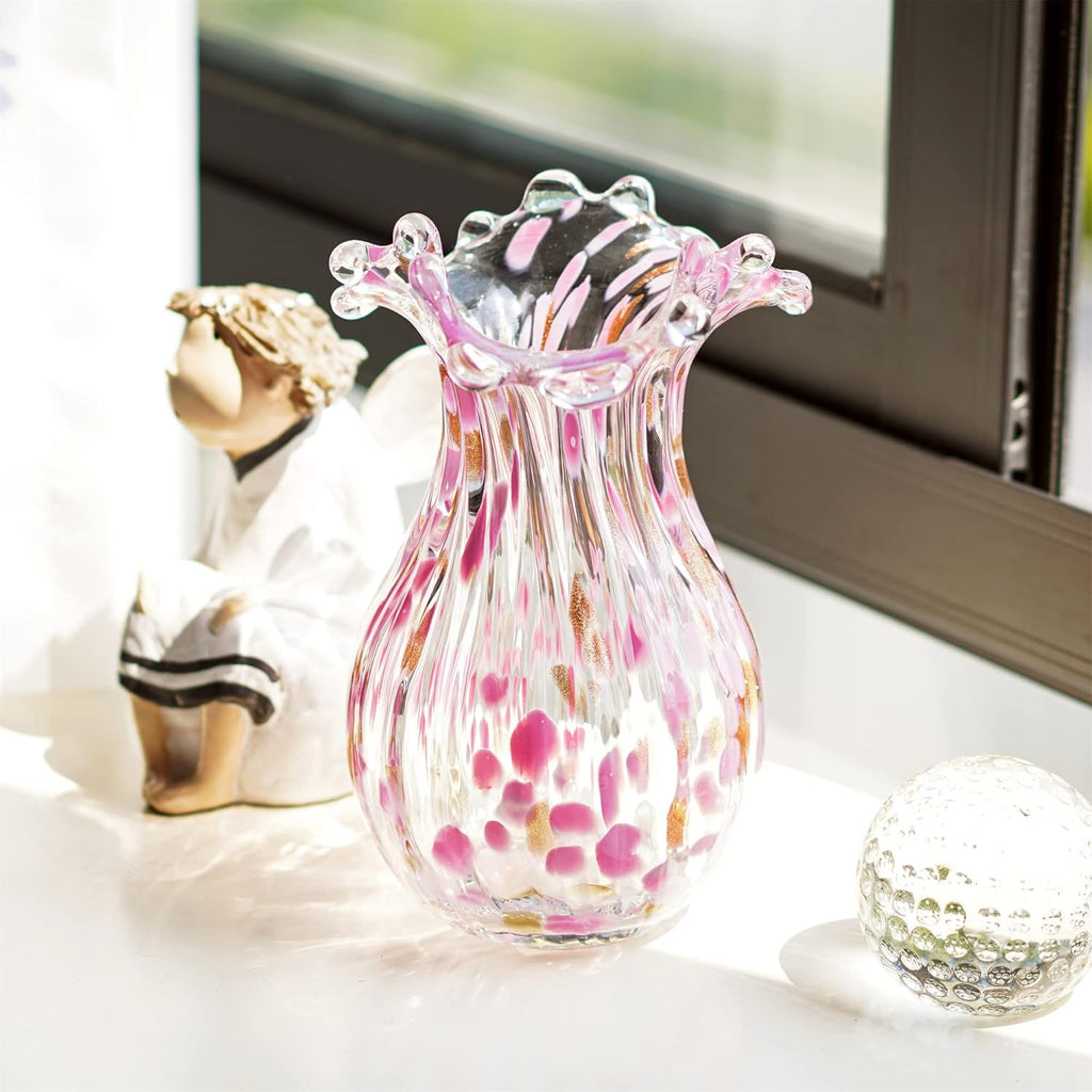 Modern Blue Flower Vase — 5" - View 5