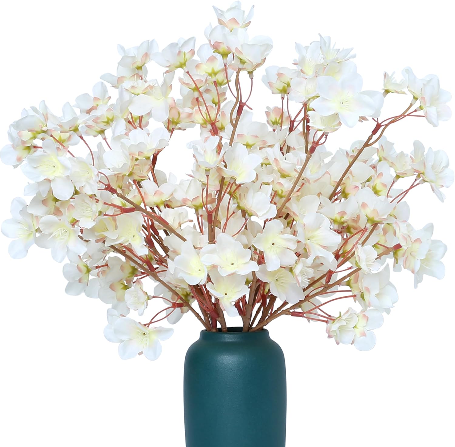 Gold Artificial Plant — 58" — 6pcs-ivory White