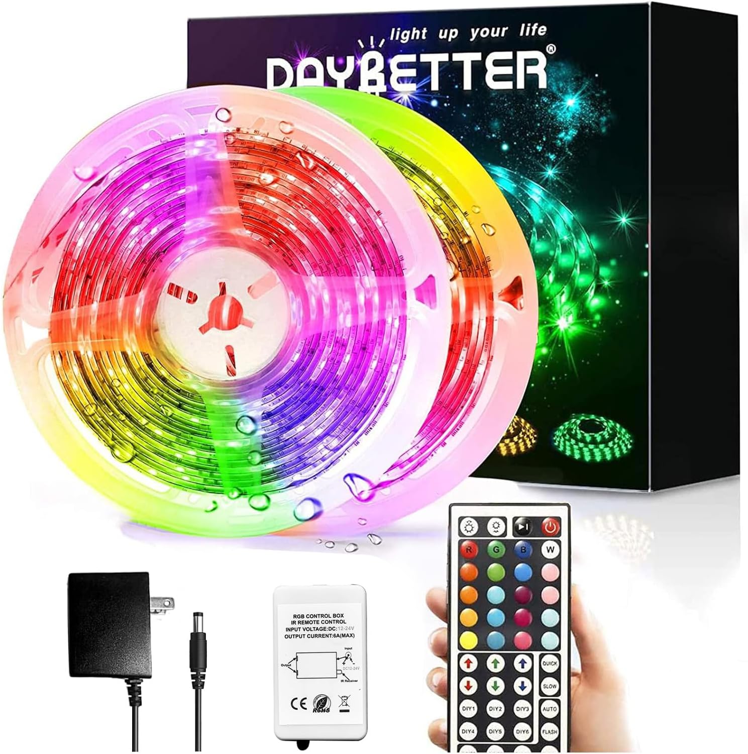Color Changing Metal LED Strip Lights — 32.8ft(2 Rolls)