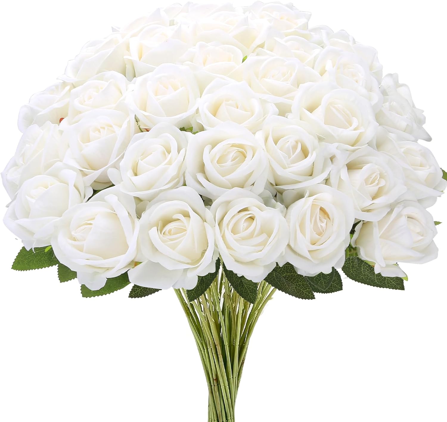 Black Artificial Flowers — White