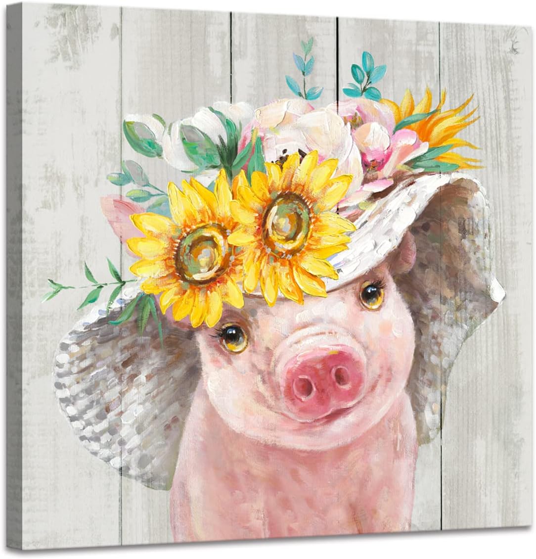 Framed Farmhouse Fabric Wall Decor — 10" — 24"L x 24"W