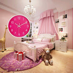 Battery Operated Modern Green Wall Clock - View 5
